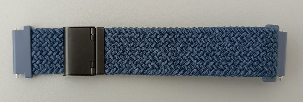 Bracciali & Braccialetti: Nr211 Textil Uhrenband geflochten elastisch dunkelblau 21mm – Nuovo (secondo la descrizione) da Teufen ZH venduto da Deeyou 2