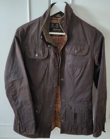 Veste Barbour cirée marron (S)
