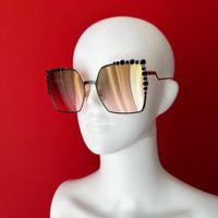 Fendi, Blumenrand, neuwertig, oversized