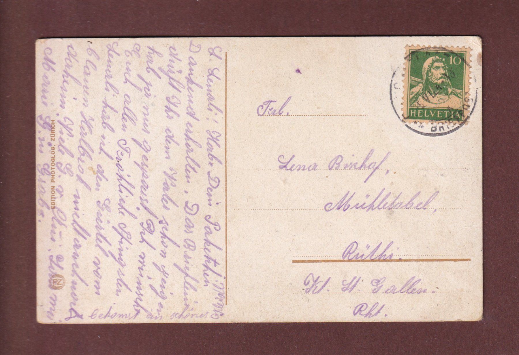 Cartoline postali: DAVOS-PLATZ unter Schnee - 1924 – Usato da Pully venduto da nicecards-shop 1