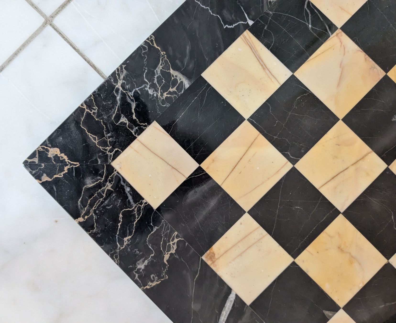 Giochi: Schachbrett aus Marmor 48cm – Usato da Giffers venduto da agu25 3