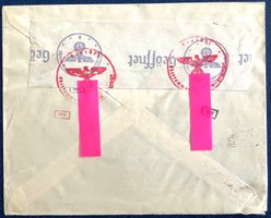 1941 Holland Zensurbrief Deutsches Reich mit Rote Stempel