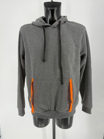 Hoodie/ Kapuzenpullover Gr. L mit Neon-Details