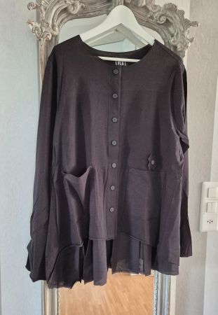 Plü Pluslavie Detailreiche Jacke Gr. XL Schwarz