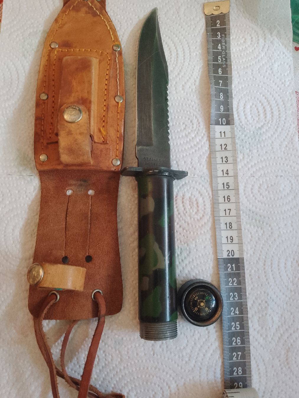 Coltellini militari: Überlebensmesser mit Kompass – Usato da Agno venduto da sam2608 5