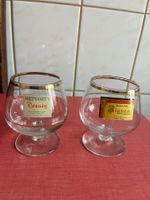 2 verres Vintage  Diamètre : 7 et 5 cm, Hauteur total : 8cm