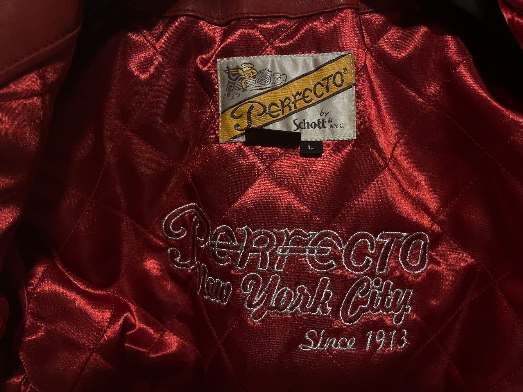 Schott Giacche: Perfecto Schott rouge taille L – Nuovo (secondo la descrizione) da Boudry venduto da Fiona1973 5
