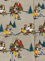 !!!  Vintage Stoff Rotkäppchen-Motiv retro ca115-104cm (T:1)
