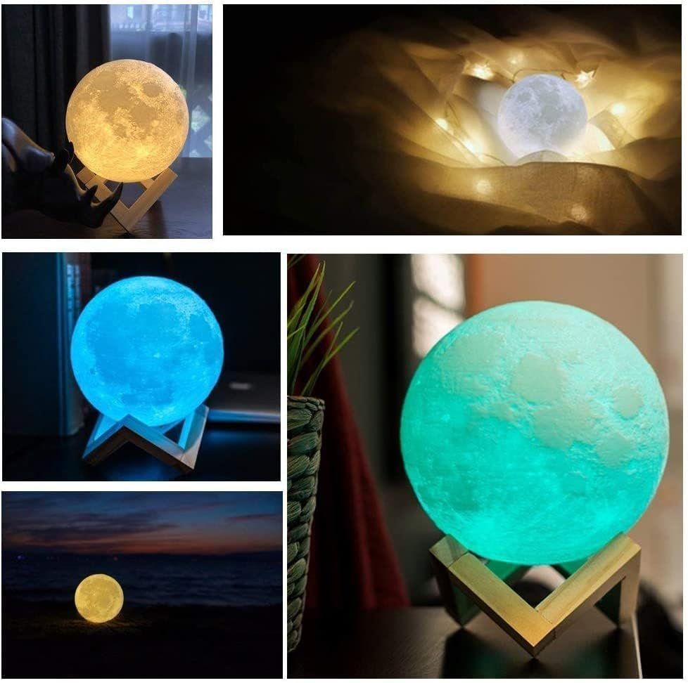 Lampade: Mondlicht 16 Farben mit Holzständer Remote/Touch Control – Nuovo e nell'imballaggio originale da Nuglar venduto da SaleRitter 5