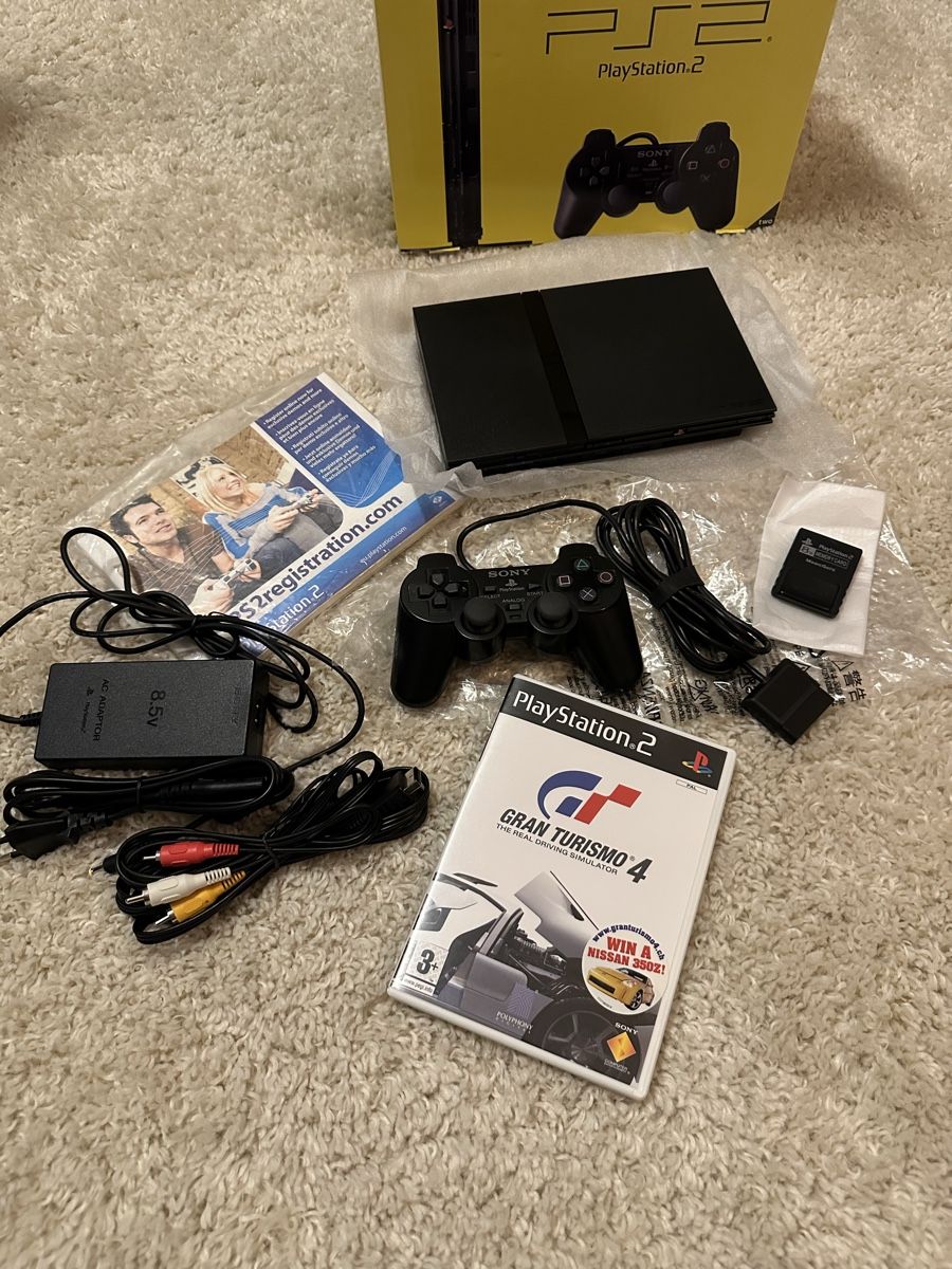 Sony Konsolen: PS2 Slim OVP + 1 game – Gebraucht aus La Tour-de-Trême von Amarokc_Game 1