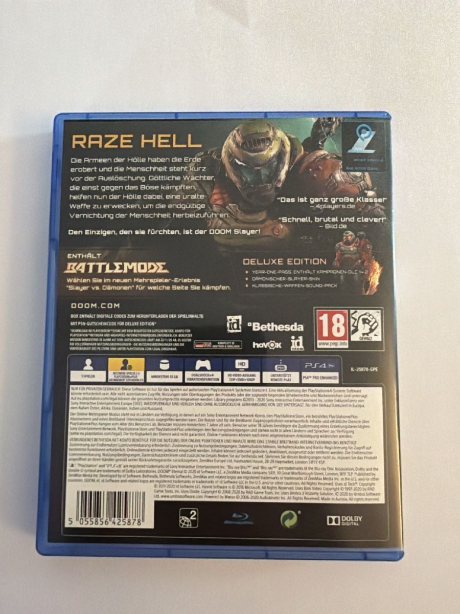 Sony Spiele: Doom Eternal Ps4 Game – Neu (gemäss Beschreibung) aus Hendschiken von Jamie2006 1