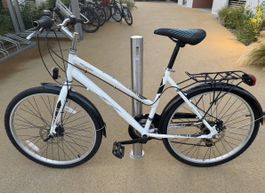 Velo blanc femme marque PATHRIDER 26 pouces