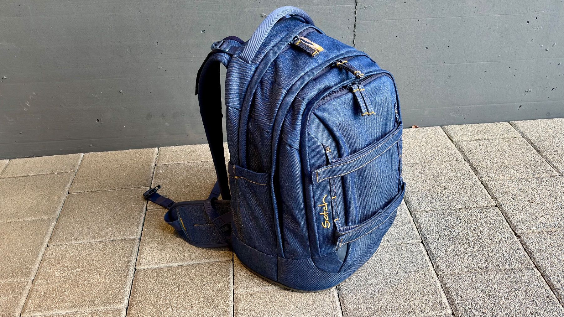 Satch Borse & Zaini: Satch Pack Schulrucksack 3-teilig Denim Blue – Nuovo (secondo la descrizione) da Arni AG venduto da CLIMBIM 2