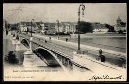 Basel, Johanniterbrücke mit Gross-Basel