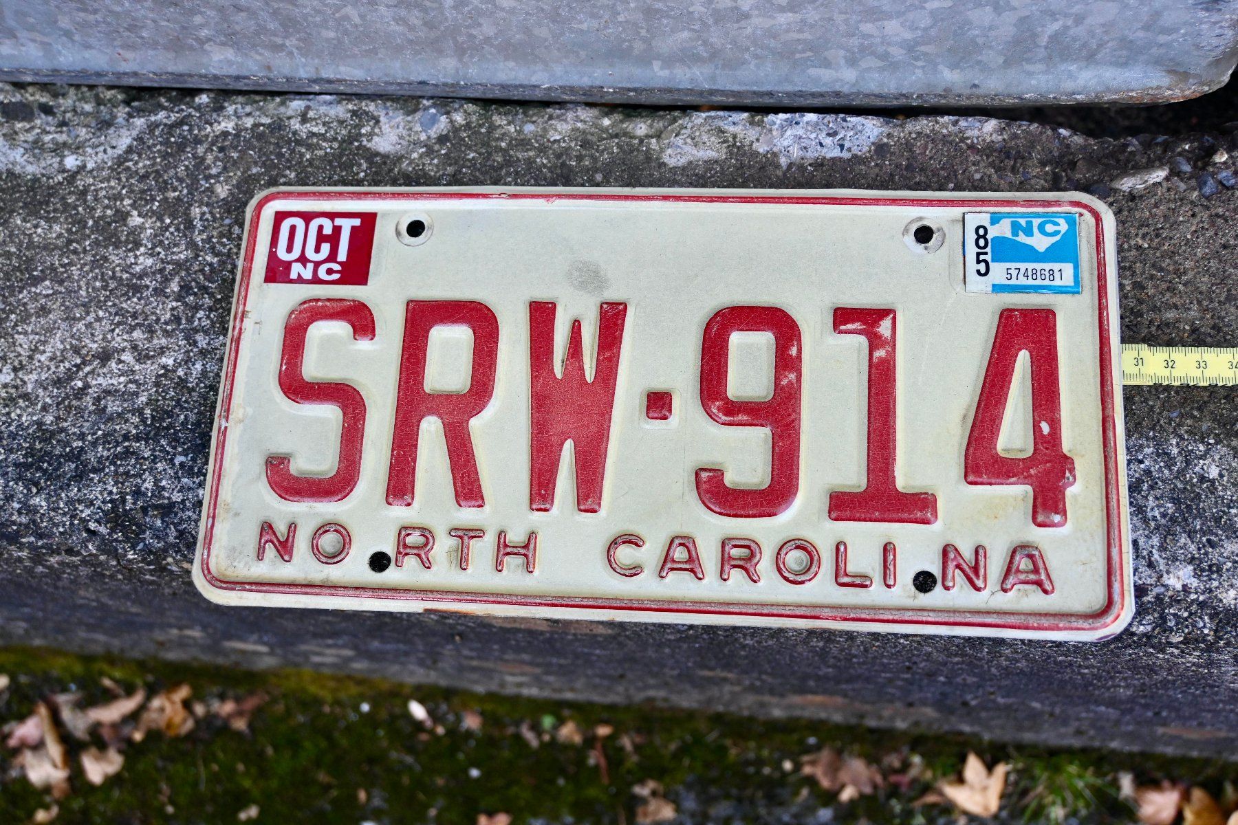 Schilder: US Nummernschild NORTH CAROLINA 1985 – Gebraucht aus Pfaffhausen von mono_rec 6