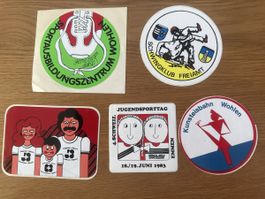 5 Vintage Sport Aufkleber Schweiz – Wohlen Emmen 