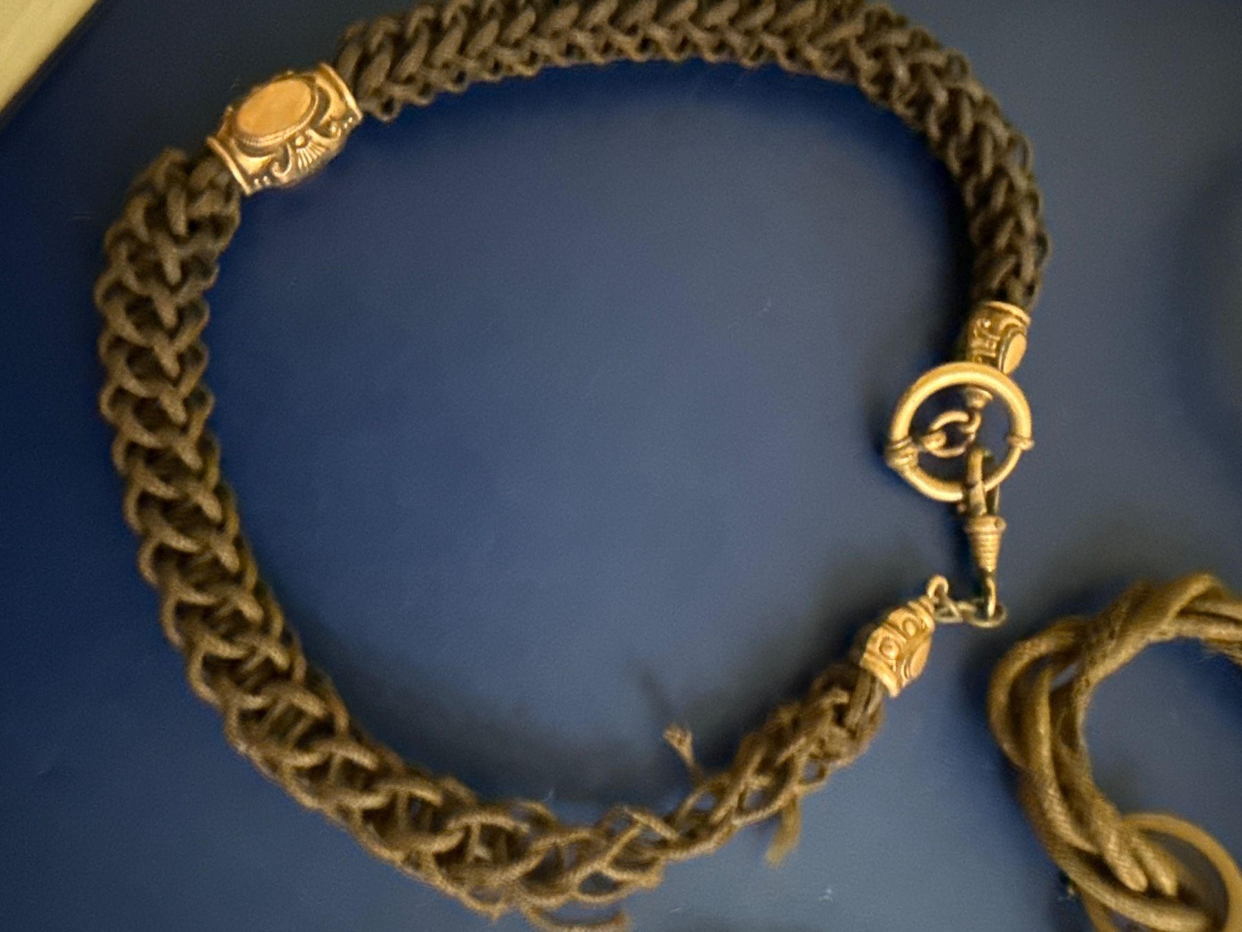 Sonstiges Uhren Zubehör: Echt Haar Taschenuhrkette – Gebraucht aus Pfeffingen von Allhandelklgwatches 1