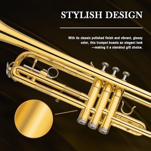 Instruments de musique: Trompetenset Anfänger Studenten Trompete Messing – Neuf avec emballage d'origine à Hundwil par Equiply 5