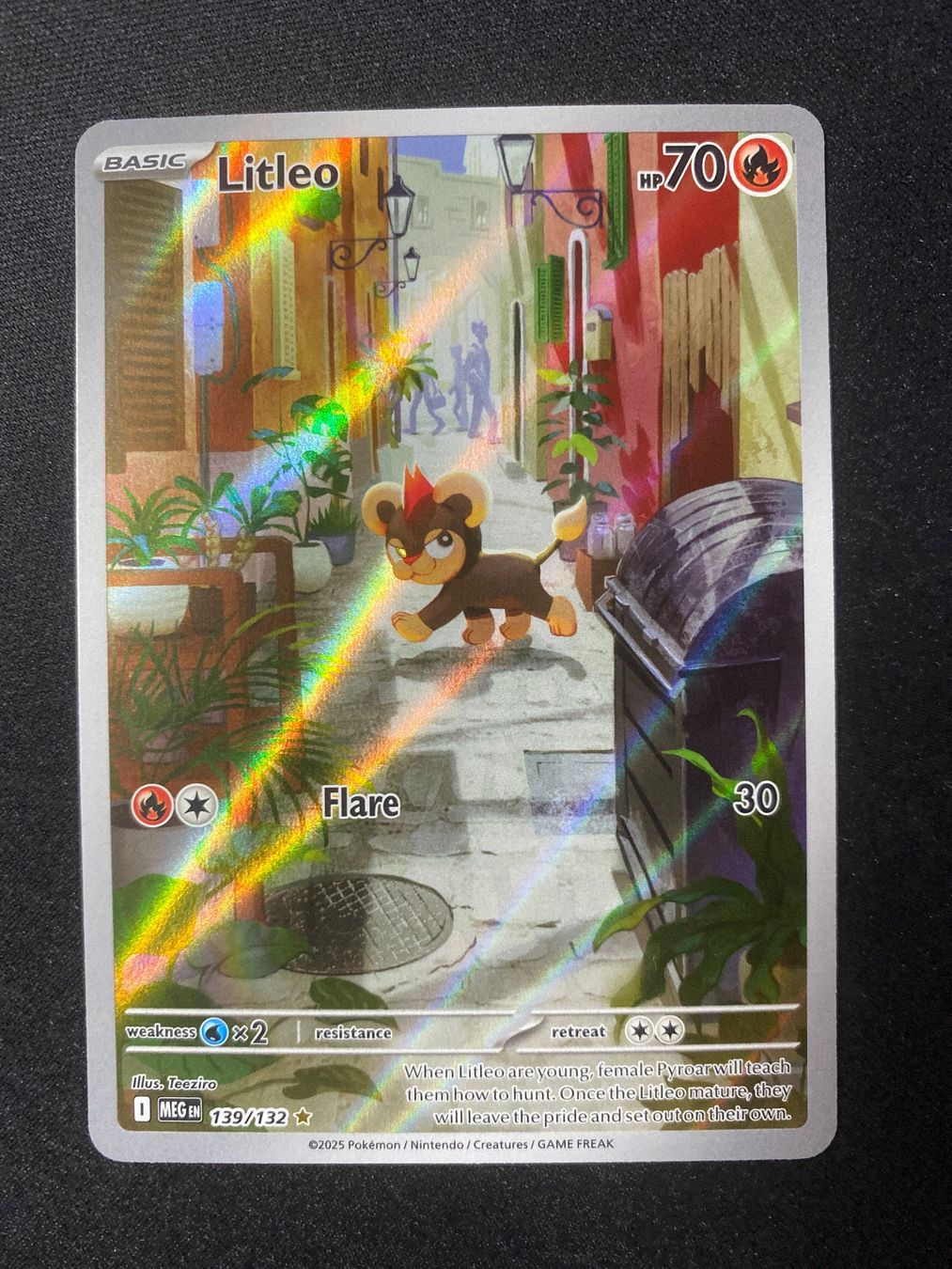 Pokémon Carte collezionabili: Litleo 139 - Leufeo - Illustr. Rare - Mega Evolution - EN – Nuovo (secondo la descrizione) da Hausen AG venduto da Shrade