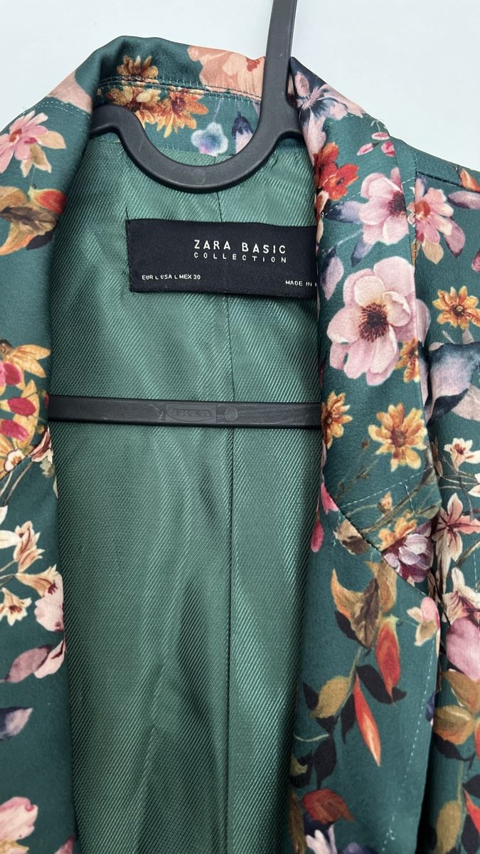 Zara Giacche: Zara Basic Collection Blazer, Gr. L, Blumenmuster, Top! – Usato da Bern venduto da noropa_12 2