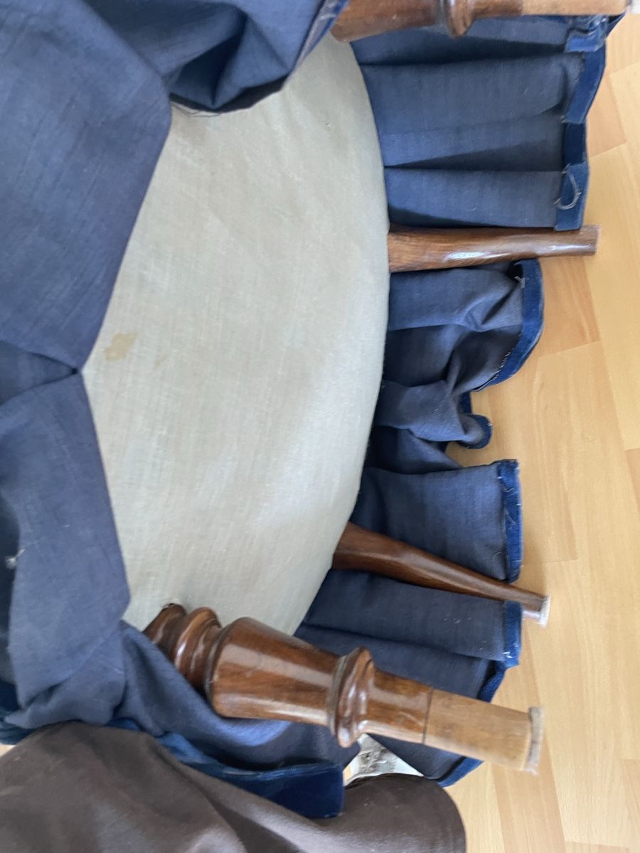 Poltrone: Antiker Sessel blau Samt – Usato da Rütihof venduto da Bemawe 3