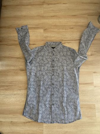 Chemise Diesel motif cachemire bleu/blanc  M comme neuve 