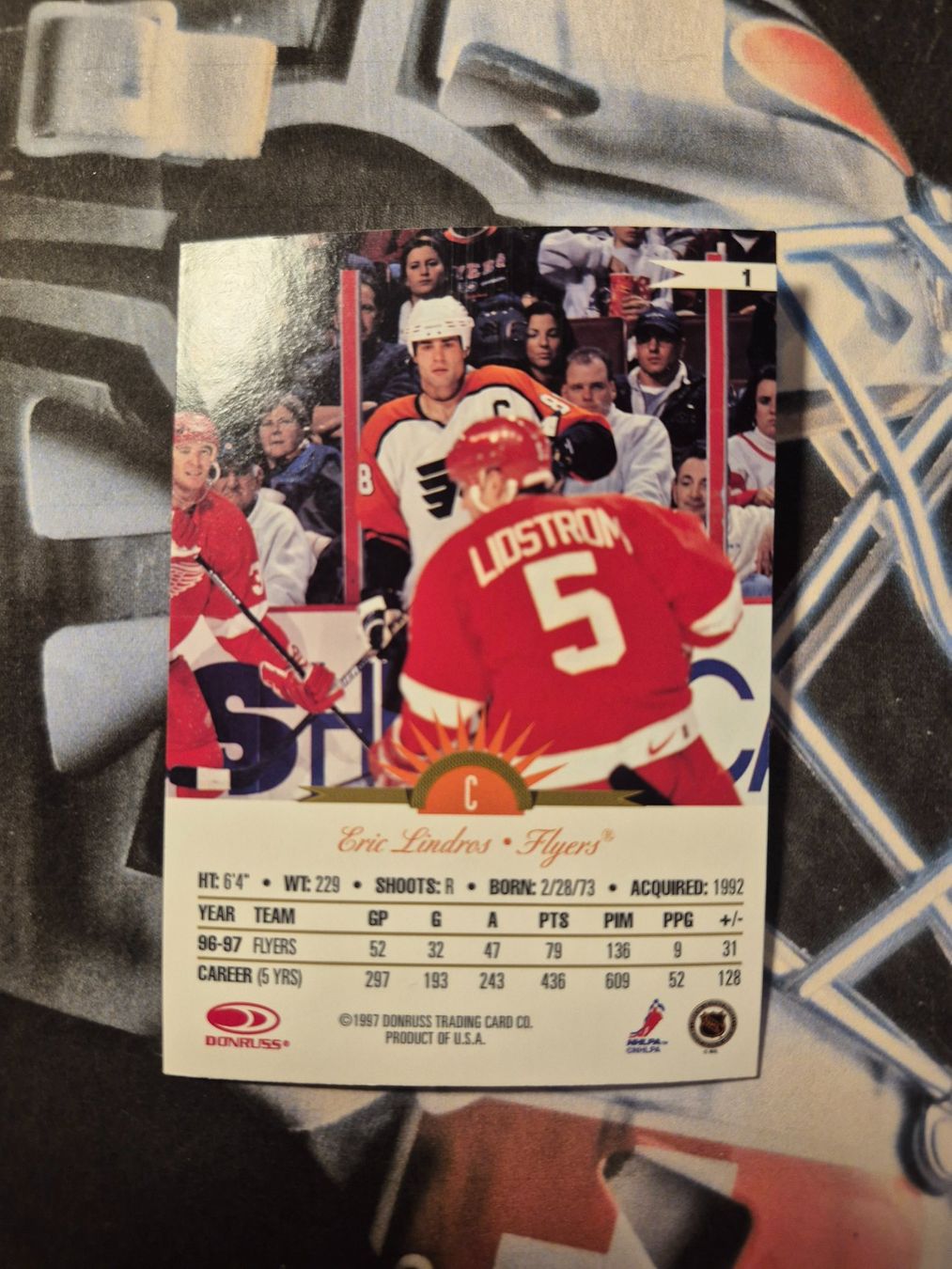 NHL Carte collezionabili: NHL Eric Lindros Philadelphia Flyers – Usato da Treiten venduto da Sauber73 1