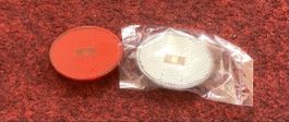 Lichter Velo rot/weiss oval Klarglas neu 2Stk