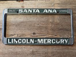 Nummernschild Rahmen Santa Ana Lincoln Mercury Zustand gut