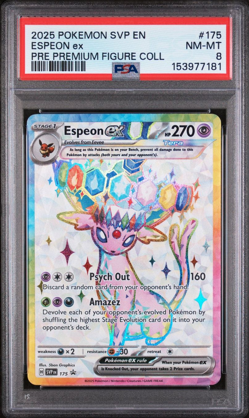 Pokémon Cartes à collectionner: PSA 8 Espeon ex 175 EN – D'occasion à Obergerlafingen par collector-shop.ch