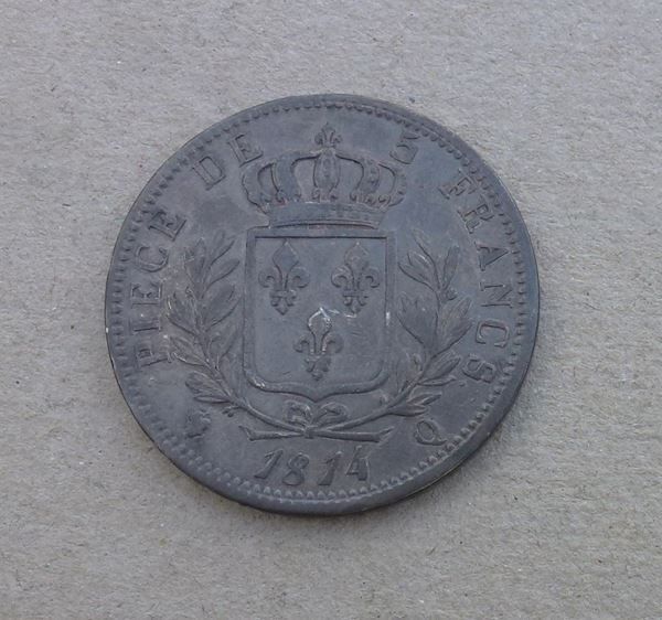 Tutti le monete: Frankreich ++ 5.- Francs 1814 Q – Usato da Walkringen venduto da Casablanca777 1