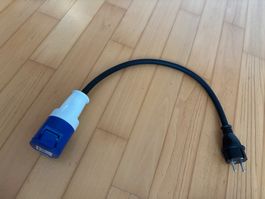 Berger Adapterleitung CEE-Kupplung/Schuko-Stecker 0.5m