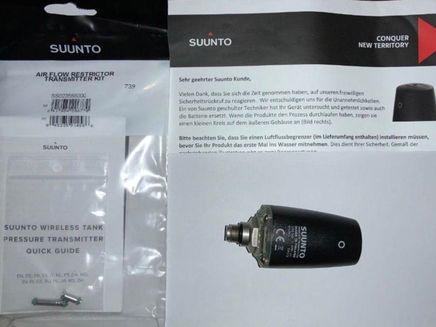 Trasmettitore Pressione Bombola Suunto - Per Computer Subacquei D5, EON Steel, Wireless, Fino 150m - Foto 4