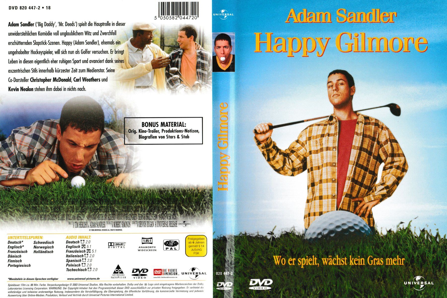 Tutti i DVDs: DVD - Happy Gilmore – Usato da Langnau am Albis venduto da MediaRescuerKeLoX