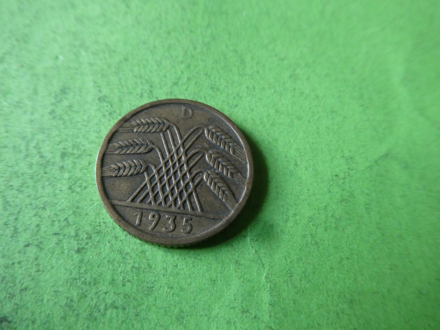 Toutes les monnaies: Dt. Reich 1925 D, 5 Reichspfennig – D'occasion à Hinterforst par Rohusri 1