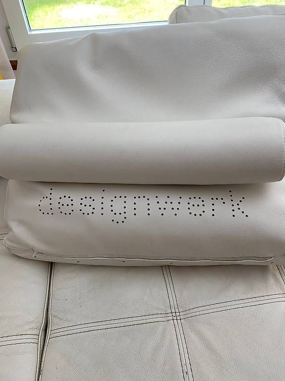 Divani: Ecksofa gross weiss Leder – Usato da Hedingen venduto da mome22 2