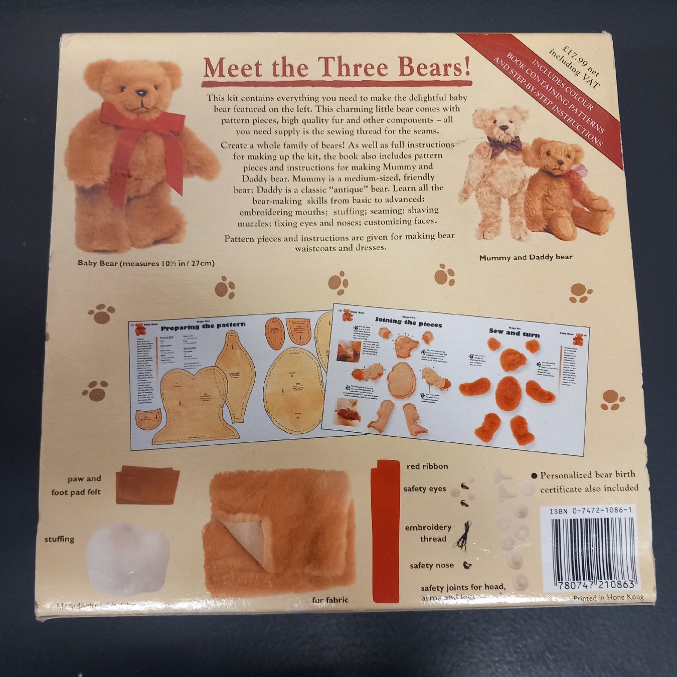 Bastelsets: Teddy Bear Kit – Neu (gemäss Beschreibung) aus Ebnat-Kappel von blazzi 1