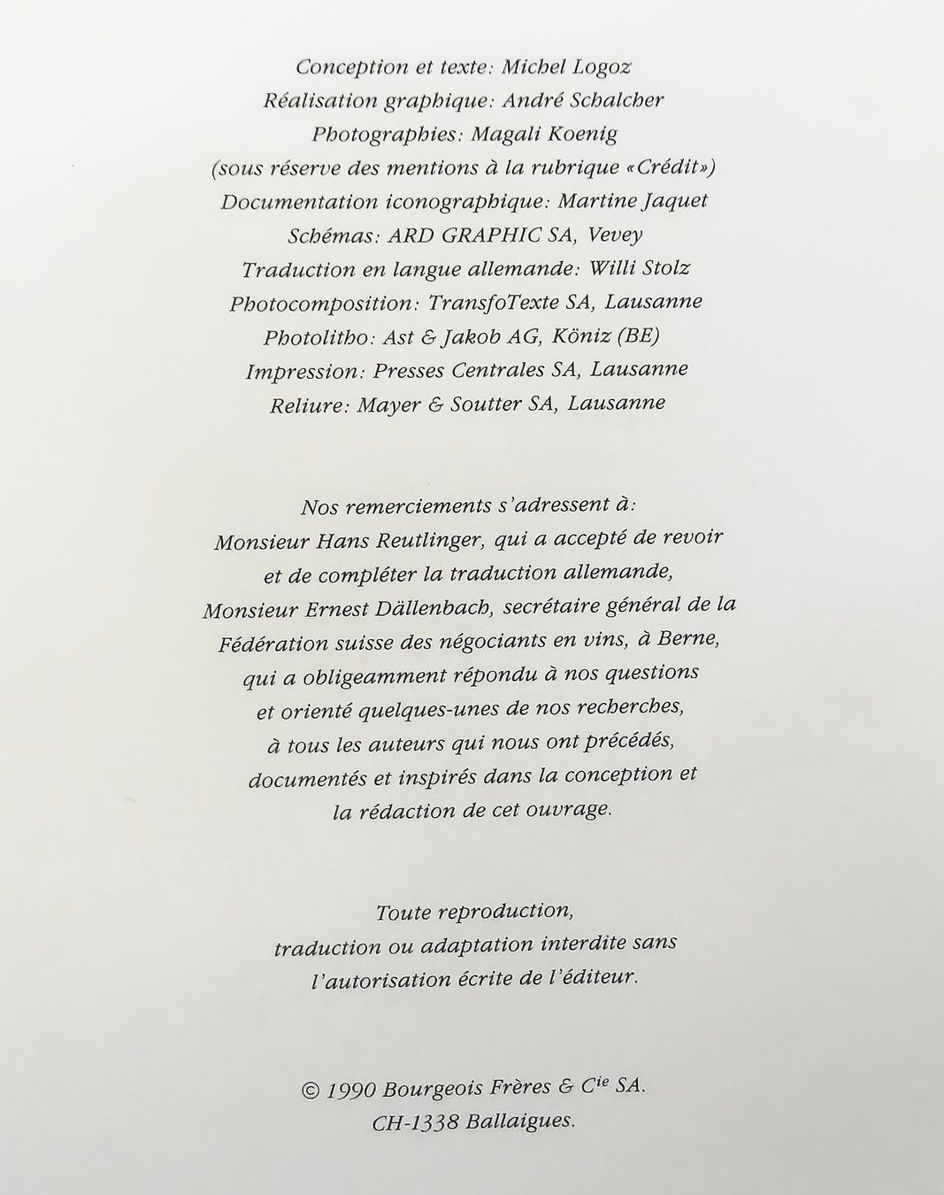 Libri: NOTRE UNIVERS - © 1990 "Le Vin" – Usato da Onex venduto da gonsla 2