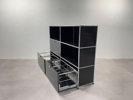 USM Sideboard 2x3 Graphitschwarz, Lieferung und Umbau möglic