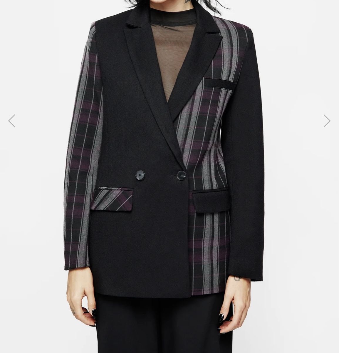 Completi & Tailleur: Disturbia, Gambit Spliced Check Blazer  Gr 14 – Nuovo (secondo la descrizione) da Holziken venduto da BlackCrow