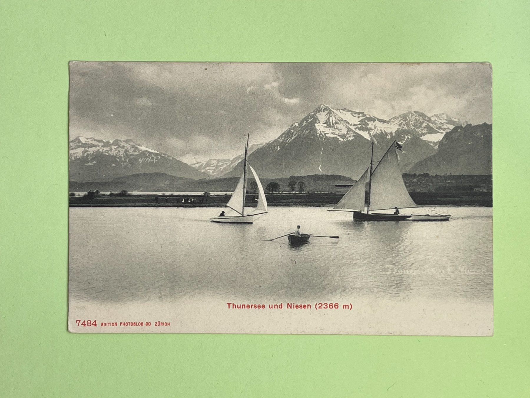 Ansichtskarten: Thunersee und Niesen – Gebraucht aus Steg VS von danwer74