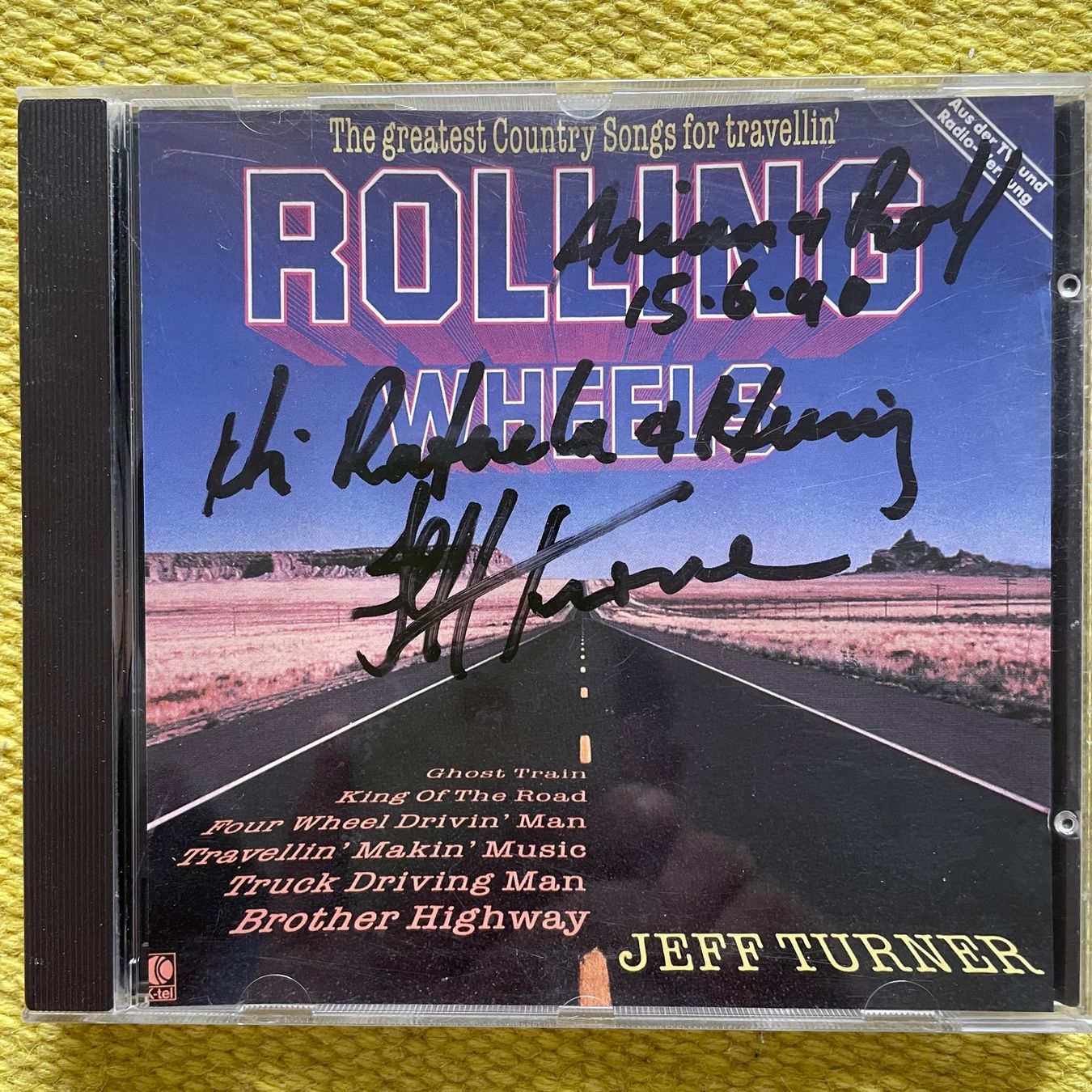 CD: JEFF TURNER-MIT UNTERSCHRIFT ROLLING WHEELS – Usato da Rorschacherberg venduto da CD-Roli