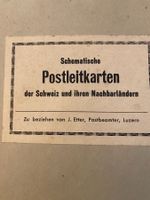 Postleitkarten d.Schweiz u.Nachbarländer