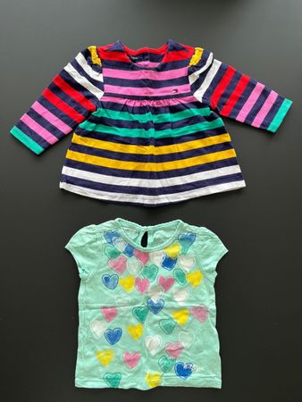 Tommy Hilfiger Baby Girl Tops Bundle, Size 12 Months