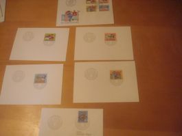 LOT A 1984 FDC Belege und Bern Bethlehem AB NUR 60 RP