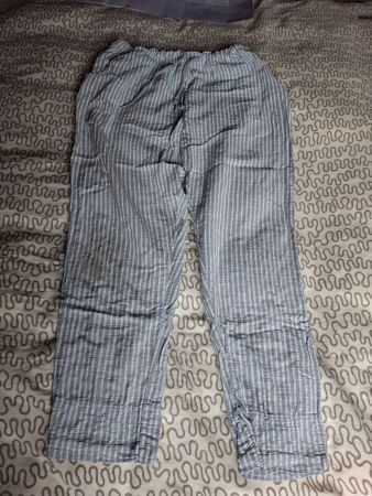 Pantalon taille élastique S-M 80% coton- 20% lin