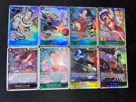 One Piece OP16 Bundle of 8x cards SR & R