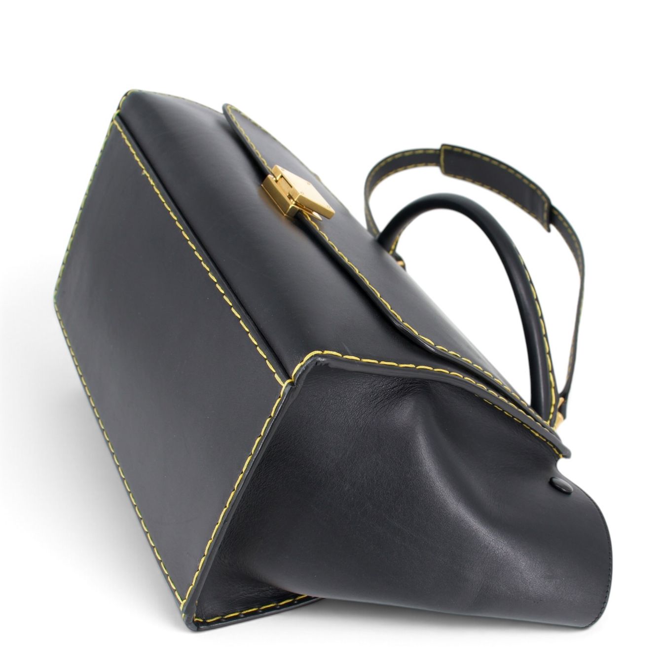 Celine Borse da donna: Céline Trapèze schwarz/gelb – Usato da Binningen venduto da Designerlabels 7