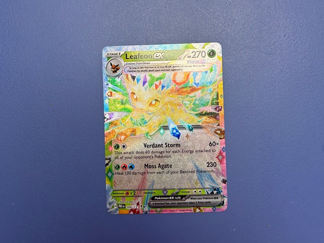 Pokémon Sammelbilder & Trading cards: Leafeon Ex 006/131 Prismatic Evolution EN – Gebraucht aus Schlieren von happymerchant64