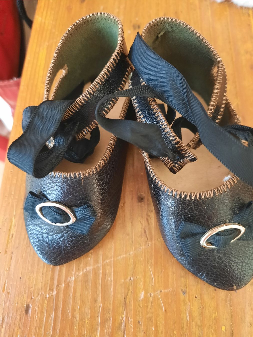 Puppen: CHAUSSURES, en CUIR, pour poupée – Gebraucht aus Le Locle von marylise01